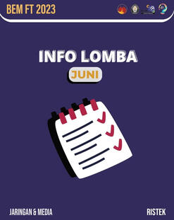 Info Lomba Bulan Mei untuk #CahTeknik semua yang punya waktu luang dan mau tetap produktif dan juga berprestasi, ada info lomba menarik yang tentunya bisa banget kalian ikuti nih!